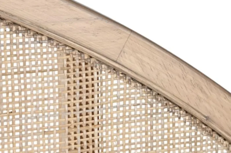 Tête de lit en rotin de 150-160-180 cm avec Pieds 180 x 3,5 x 120 cm