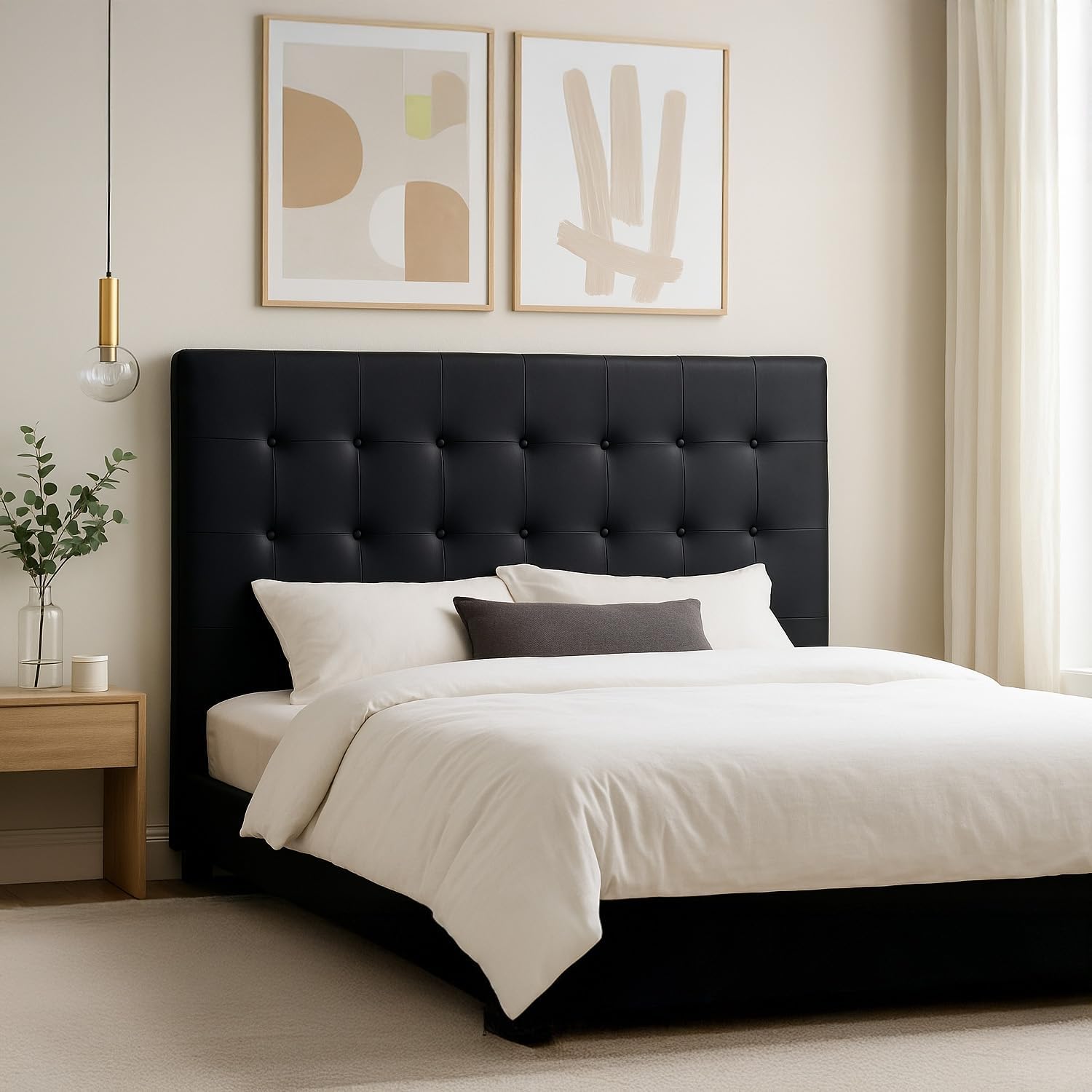 Tête de lit capitonnée Premium 180cm Noir