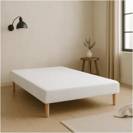 Test SOMMIER TAPISSIER Blanc 160x200 by sommiflex : le sommier simple qui fait (globalement) le job