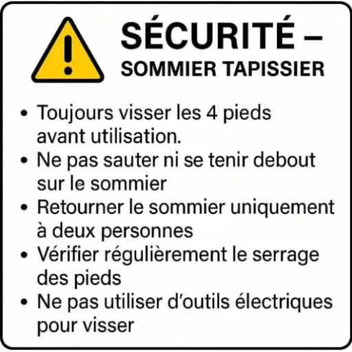 Test Sommiflex Sommier Tapissier Noir 90x200x2 : la base de lit simple qui fait le job sans prise de tête