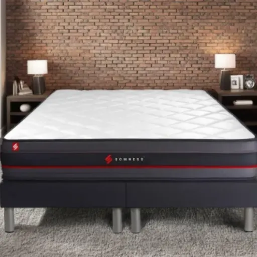 Test Ensemble Sommier + Matelas Regen 200x200 : le grand lit ferme qui fait le job sans chichi