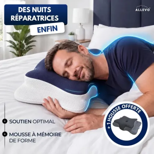 Test ALLEVO Oreiller ergonomique cervical : un bon coup de pouce pour les cervicales, mais pas magique
