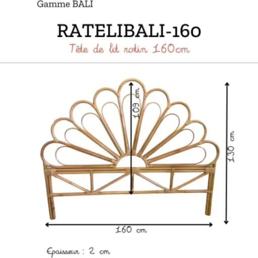 Test Tête de lit en rotin Naturel Bali (160 cm) : le petit upgrade bohème pour une chambre trop basique