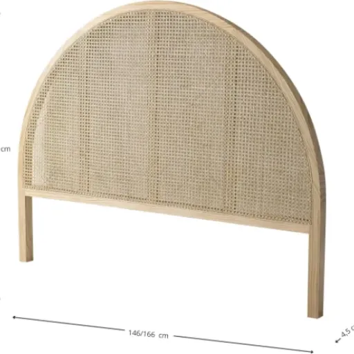 Test Tête de lit cannage Anna 160 cm : jolie et légère, mais fixation à bien anticiper