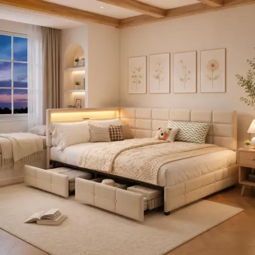 Test LONELYO Canapé lit 140x200 : un lit banquette malin avec LED et USB, mais pas sans compromis
