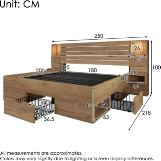 Test Zepneiy Lit 180x200 : un lit coffre bien fichu pour chambre moderne (mais faut aimer le montage long)