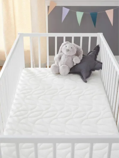 Matelas Enfant/Bébé Confort+ 70x140 cm - Circulation Parfaite de l'air : Respirant - Ultra Ventilé : Confort Optimal - Épaisseur 14 cm - Déhoussable - Oeko-Tex® - Fabrication française Blanc 70x140 cm (Lot de 1)