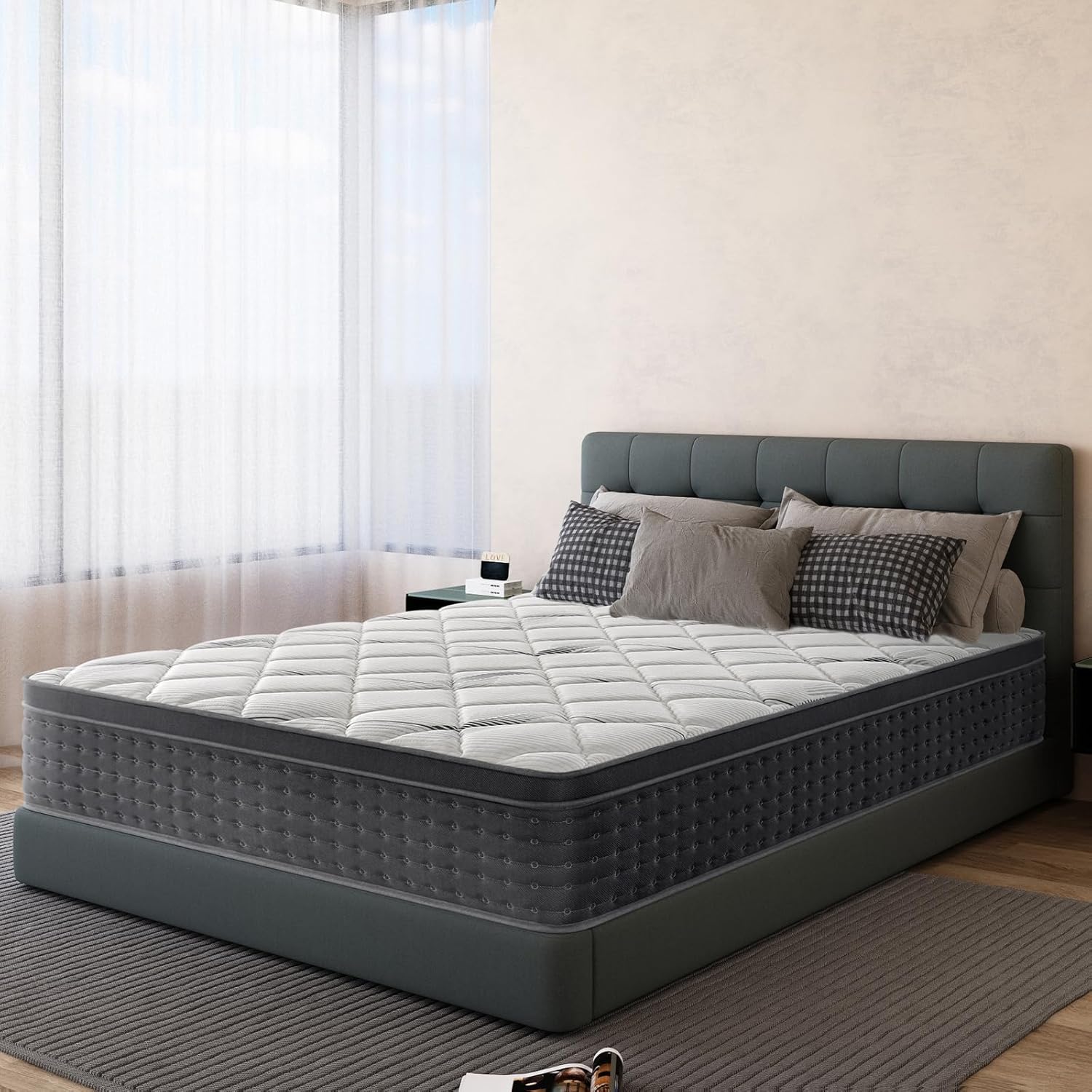 Luxirest Matelas 90x190 - Épaisseur 22cm Matelas en Mousse à Mémoire de Forme - Parfait Soutien Matelas 90x190x22cm