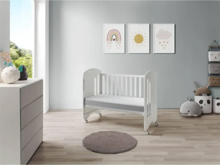 SONHO Matelas lit bébé 60X120 en Mousse Shira, Hauteur 11 CM, Respirant, Anti bactérien et Ergonomique 60 x 120 cm
