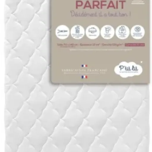 Test P'TIT LIT Matelas Bébé Parfait 70x140 : un matelas simple qui fait le job sans chichi