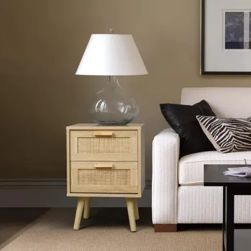Test Finnhomy Lot de 2 tables de chevet : du rotin pas trop cher qui fait le job dans la chambre