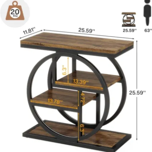 Test Tribesigns Table d’appoint étroite 4 niveaux : la petite étagère qui case un max dans peu de place