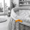 Habillage de couffin en osier : créer un cocon sain et élégant pour le sommeil de bébé
