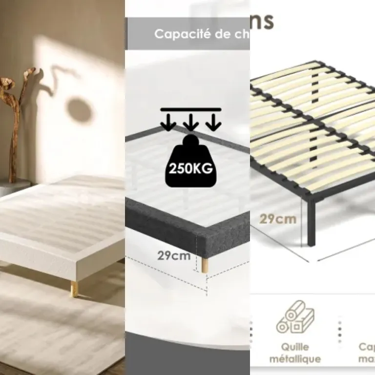 Classement des 6 meilleurs ensembles sommier et matelas 140x190 (août 2026)