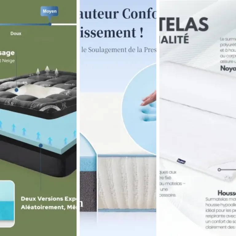 Classement des 5 meilleurs surmatelas 140x190 (2026)