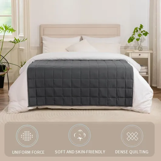 Good Nite Couvertures Et Plaids Couverture Lestée pour Un Sommeil Apaisé 4kg 125x150cm,4kg Gris