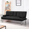 Test Yaheetech Canapé Droit Convertible 2 places : le petit canapé-lit qui fait le job pour les petits espaces