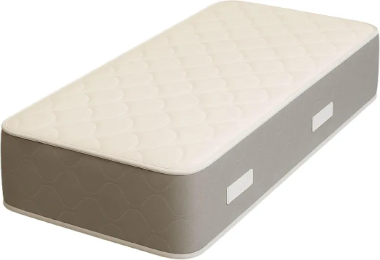 Lot de 2 Matelas 70x190 x 23 cm + 2 Oreillers Mémoire + 2 Protèges Matelas Offerts avec Latex densité 80 Kg/m3 - Tissu Coton - Compatible Sommiers Articulés - Soutien Très Ferme Blanc 70 x 190 cm 2