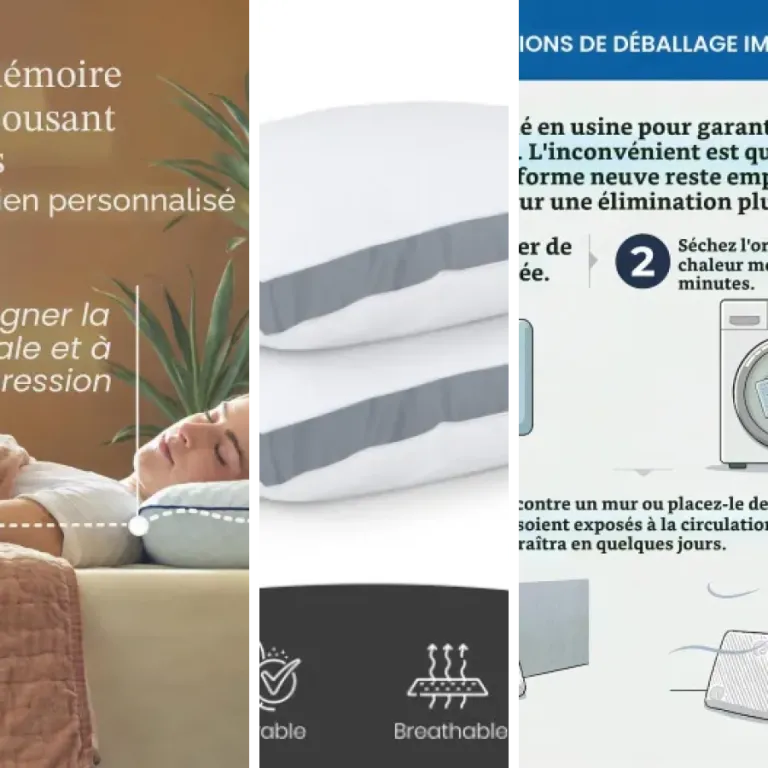 6 meilleurs oreillers refroidissants : notre comparatif (août 2026)