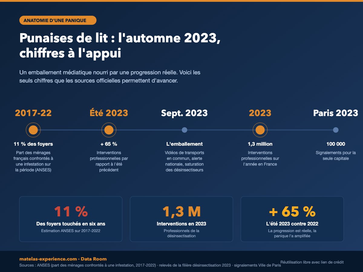 Les cinq repères chiffrés de l épisode 2023 : prévalence sur six ans, progression estivale, volume d interventions.
